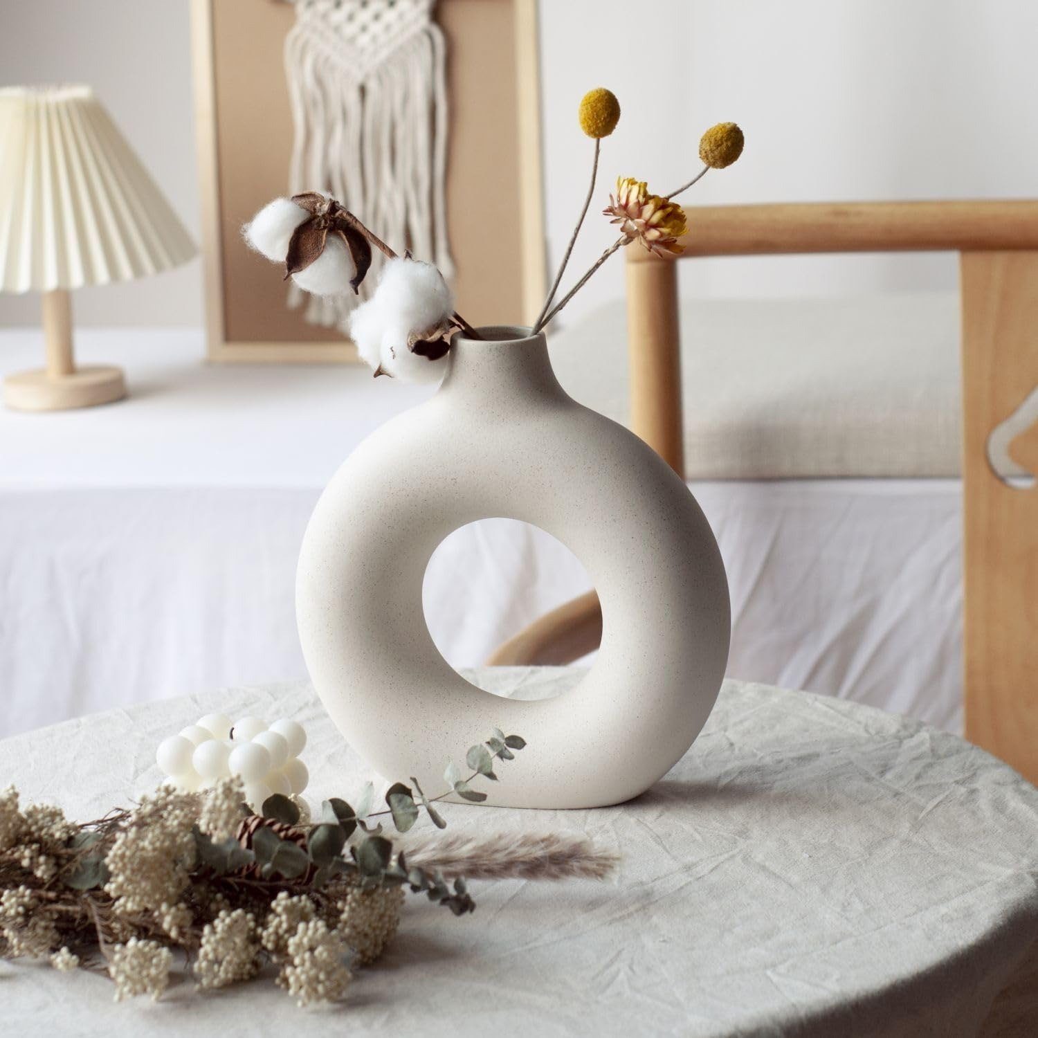 Deliana.home Dekovase Vasen für pampasgras,Kreative vase Moderne Wohnkultur (2 St., 2 Stück), Handmade vase,vasen Set