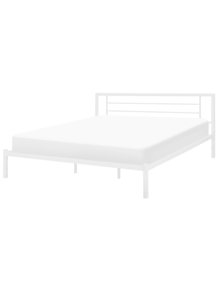 Beliani Doppelbett CUSSET in Weiß - (W) 187 x (H) 84 x (L) 209 cm günstig kaufen onesize