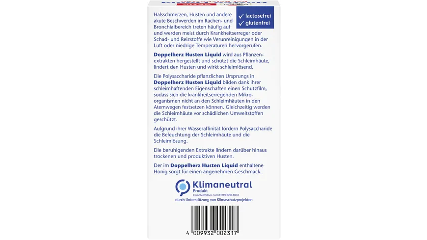 Doppelherz Husten Liquid bei Reizhusten