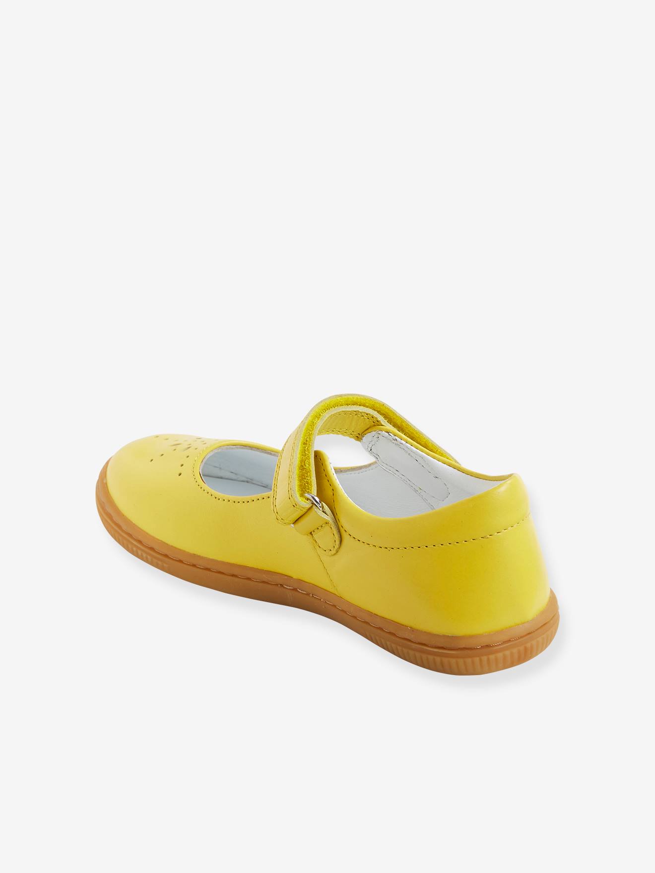 Babies cuir fille collection maternelle jaune moutarde