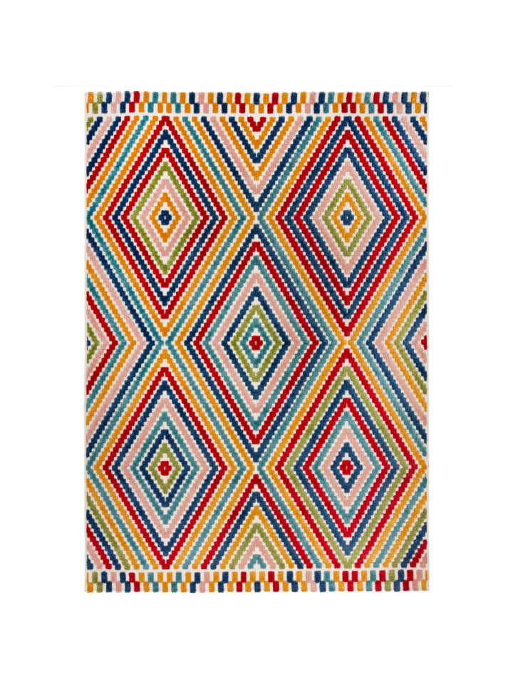 KADIMA DESIGN Multifunktionaler, geometrischer Outdoor-Teppich in Multicolor günstig kaufen