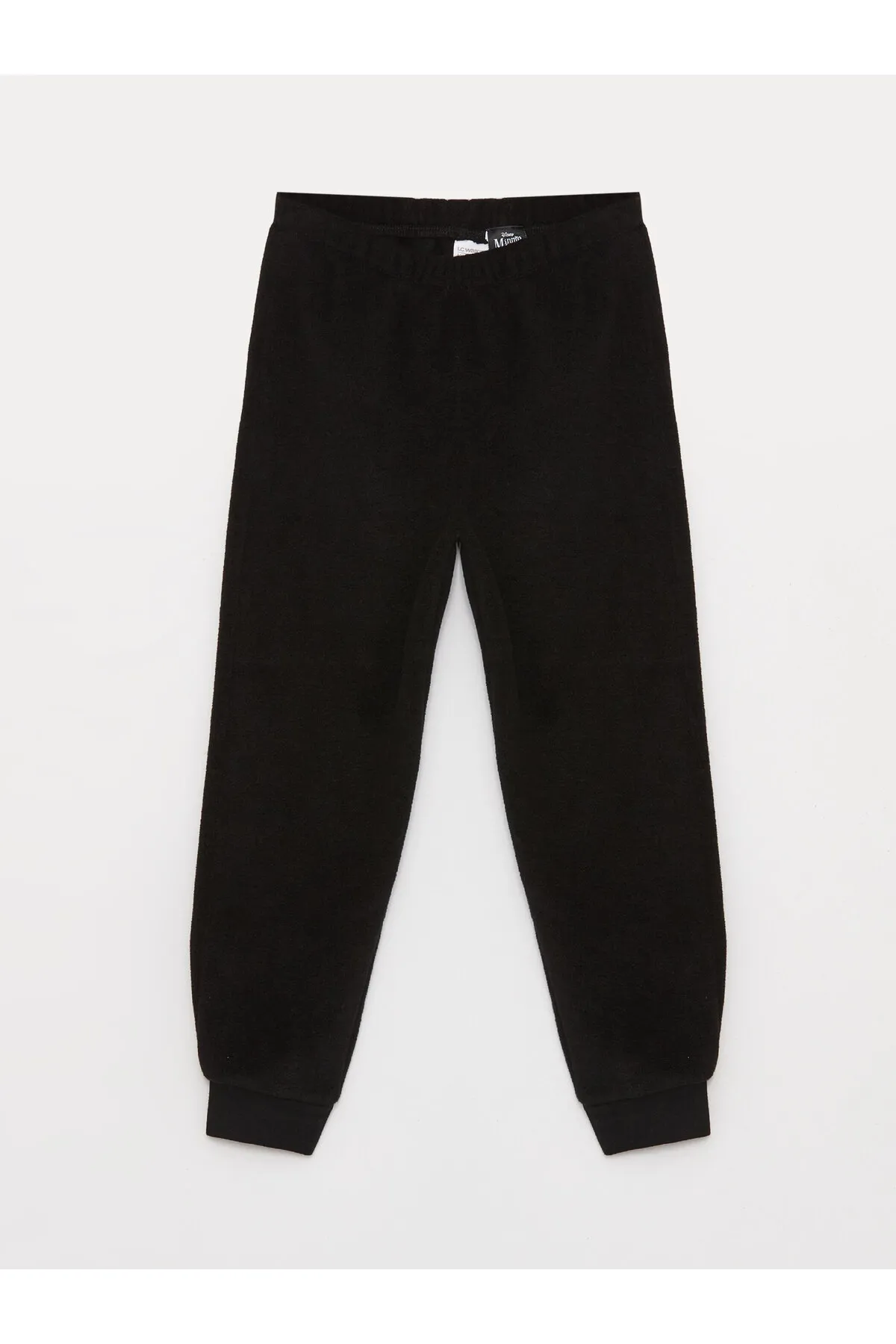 LC Waikiki  Langarm-Fleece-Pyjama-Set für Mädchen mit Rundhalsausschnitt und Minnie Mouse-Aufdruck