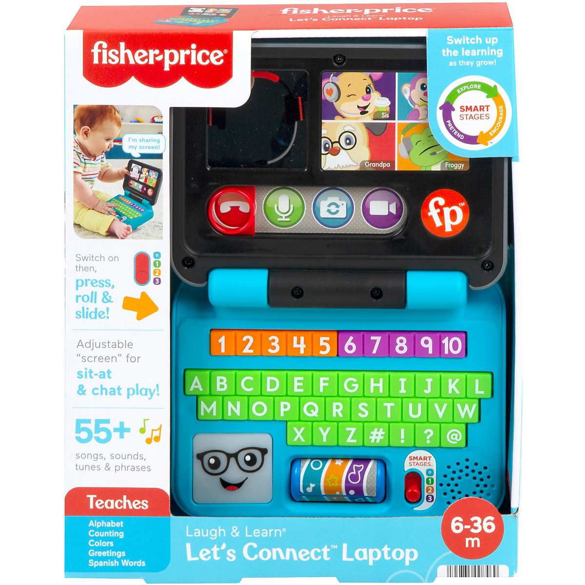 Fisher-Price Lernspaß Homeoffice Laptop Elektronisches Babyspielzeug (deutsche Edition)
