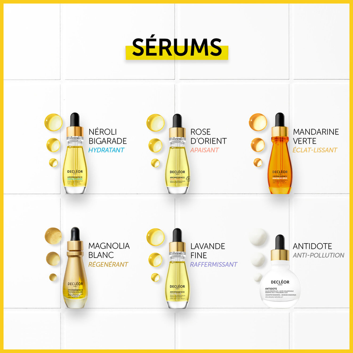 Decléor Aromessence Sérum-Huiles Essentielles Néroli Bigarade Sérum Visage Hydratant 15 ml