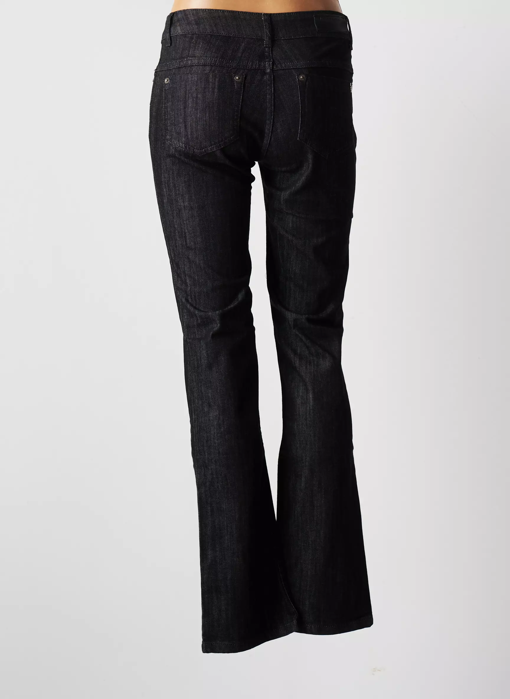 Diplodocus Jeans Coupe Droite Femme couleur noir