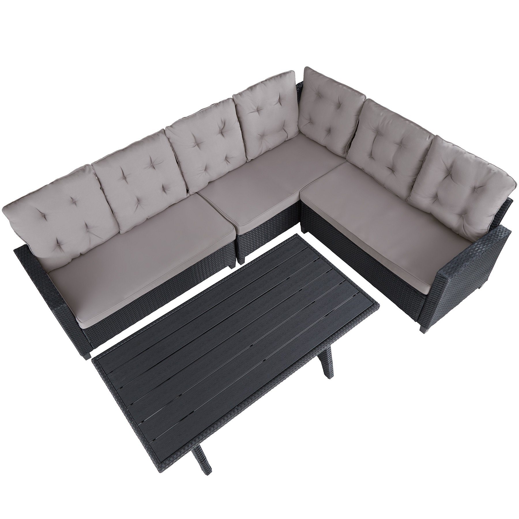 tectake Loungeset Catania, (Set, 3-tlg)