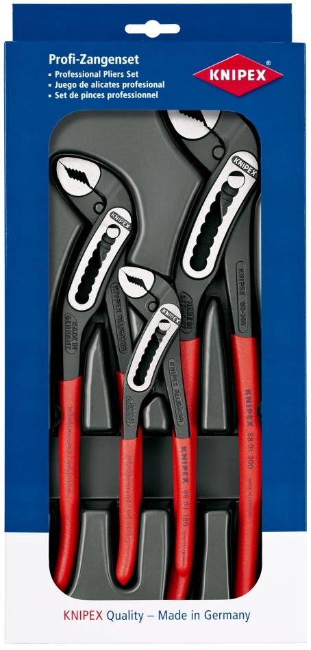 Knipex 00 20 09 V03 Alligator® rinkinys (vandens siurblio replės 180/250/300 mm)