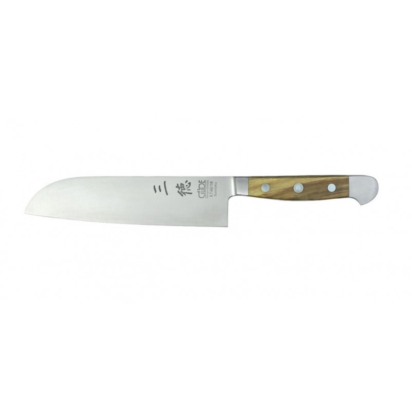 Güde Alpha Olive, Santoku Küchenmesser 18 cm.