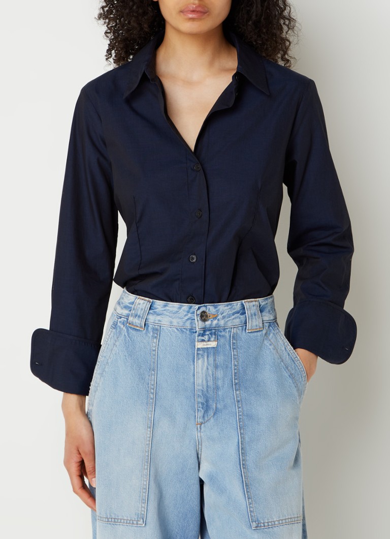 CLOSED Longline blouse with tie belt