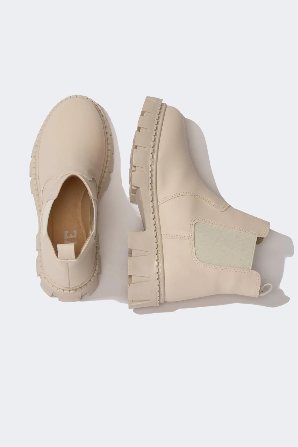 DeFacto  Mädchenstiefel aus Kunstleder mit Schnürung und Reißverschluss, flache Sohle V8183a623au