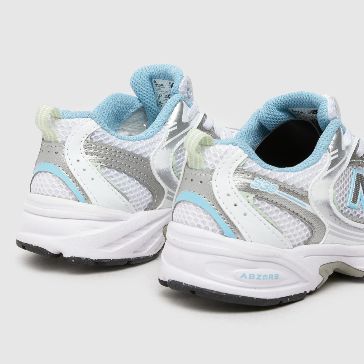 New Balance vita och flerfärgade blå 530 Junior träningsskor