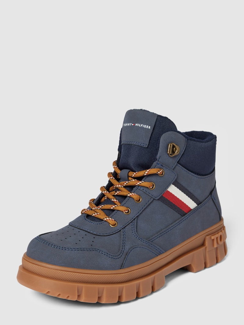 Boots mit Schnürverschluss Modell 'MICHIGAN' in marineblau