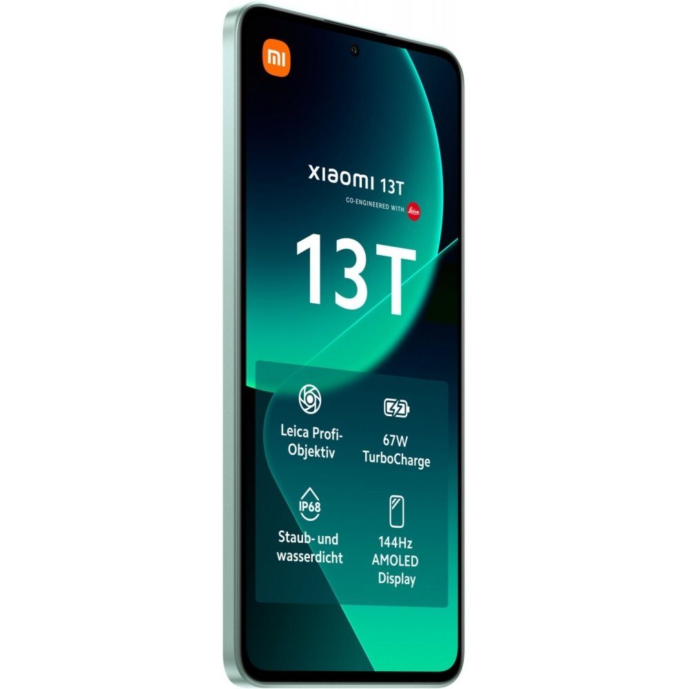 Xiaomi 13T 5G 256 GB / 12 GB - Smartphone - meadow green Smartphone (6,67 Zoll, 256 GB Speicherplatz)