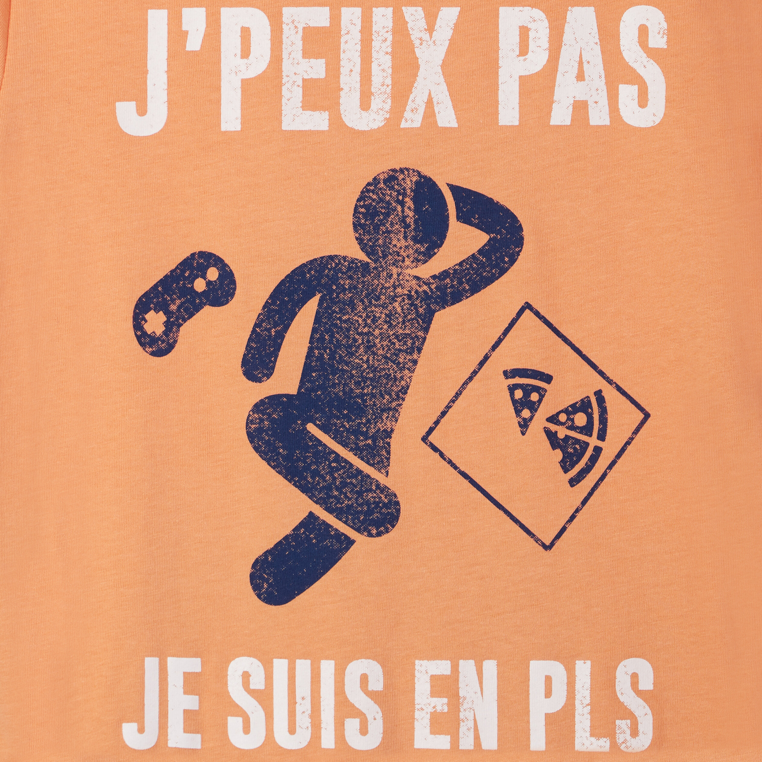 Ensemble pyjama orange clair garçon | La Halle