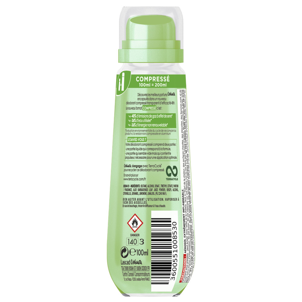 ushuaïa Aloé du Mexique Déodorant Compressé 48h