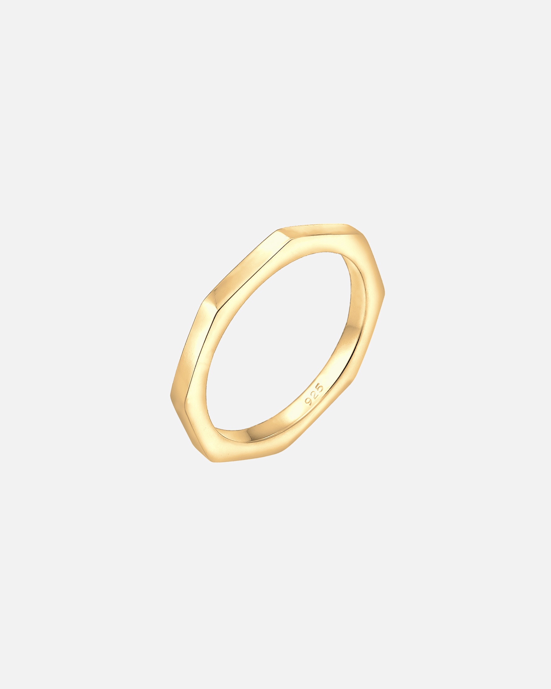 Elli Hexagon Geo Minimal Argento Sterling 925