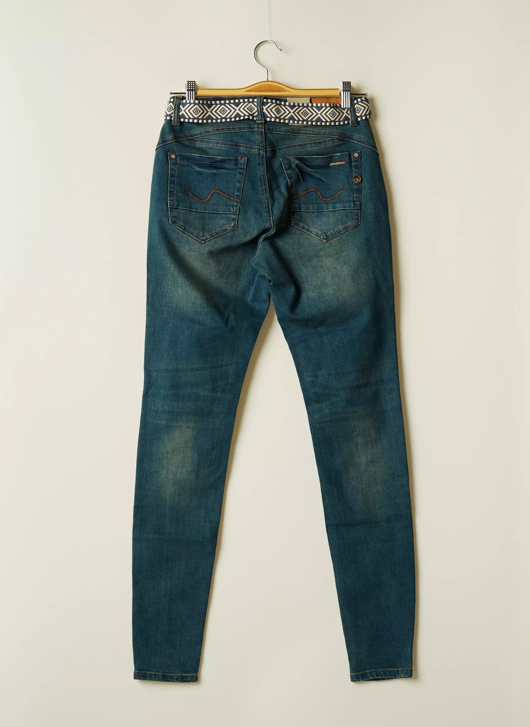 Cream Jeans Coupe Slim Femme couleur bleu
