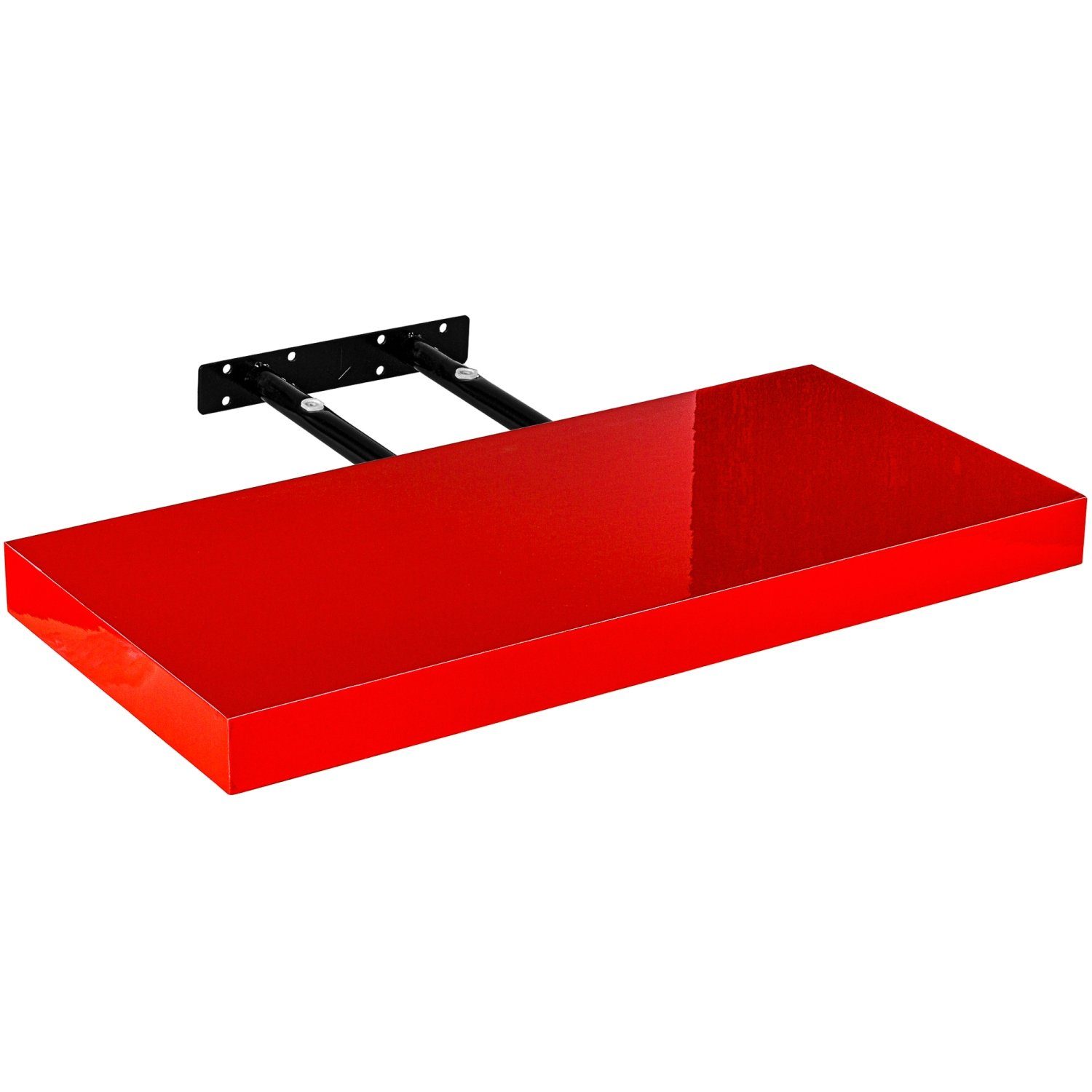 STILISTA Wandregal Wandboard Schweberegal Küchenregal Bücherregal, Regal, Volato, Länge 30 - 110 cm, 14 Farbvarianten, Stärke 3,8 cm
