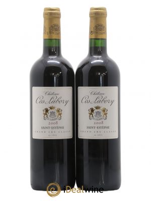 Château Cos Labory 5ème Grand Cru Classé  2008 - Lot de 2 Bouteilles