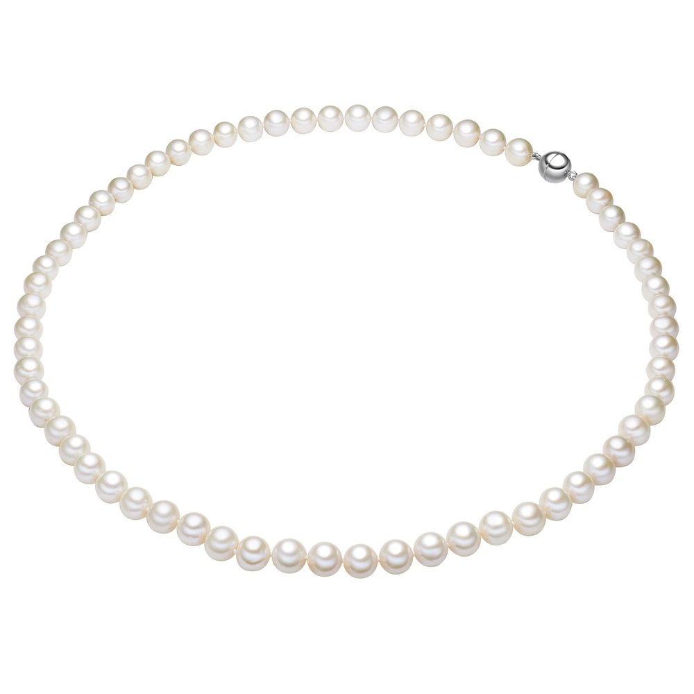 Valero Pearls Collier de perles Perle de culture d'eau douce Perle de culture d'eau douce en Bl collier