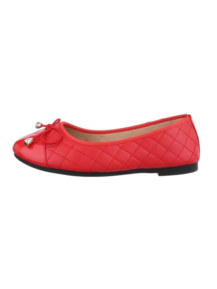 Ital-Design Ballerina in Rot günstig kaufen