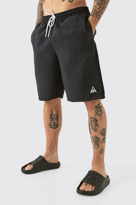 Man Badehose in Knitteroptik