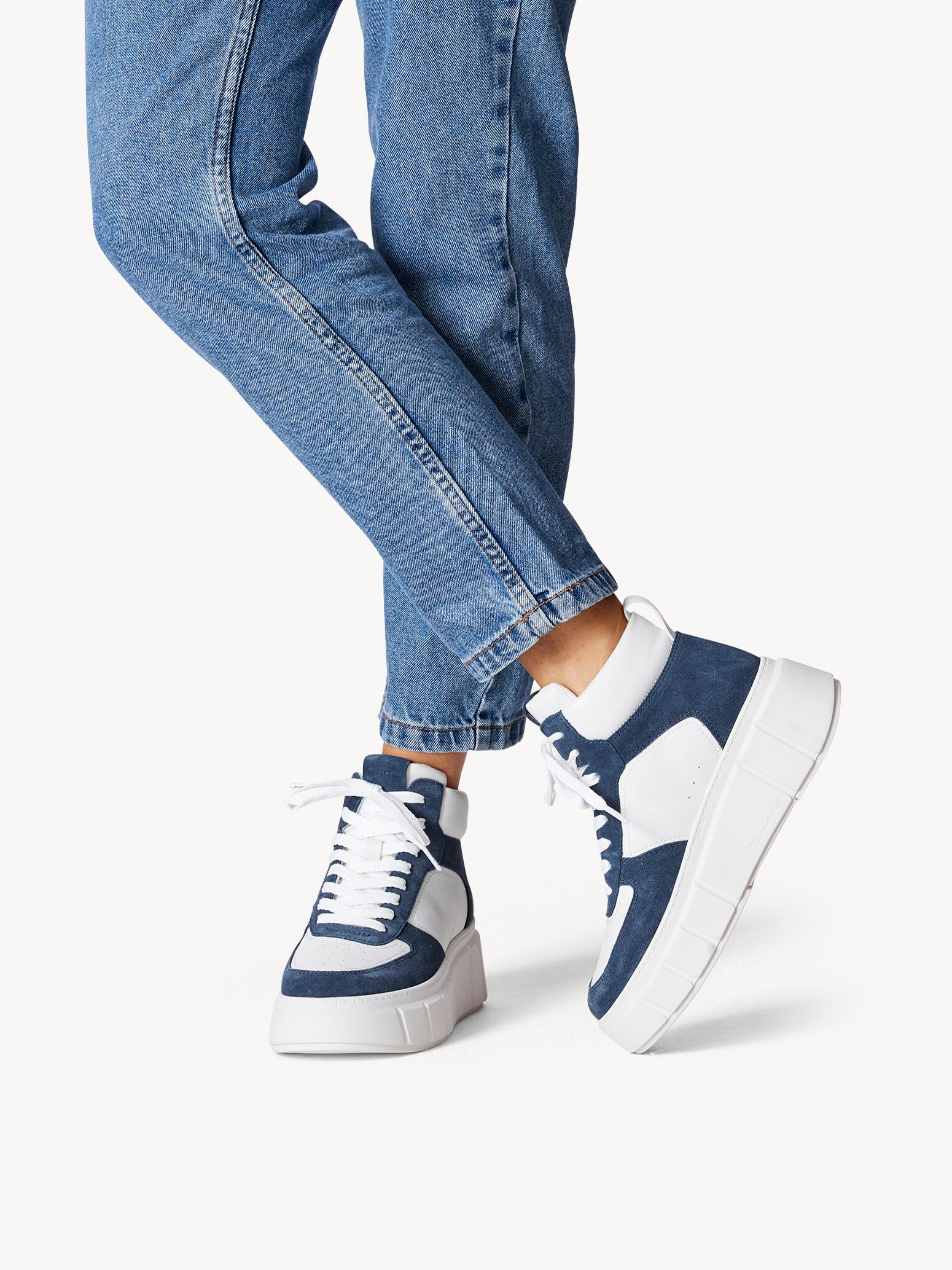 Basket en cuir - blanc