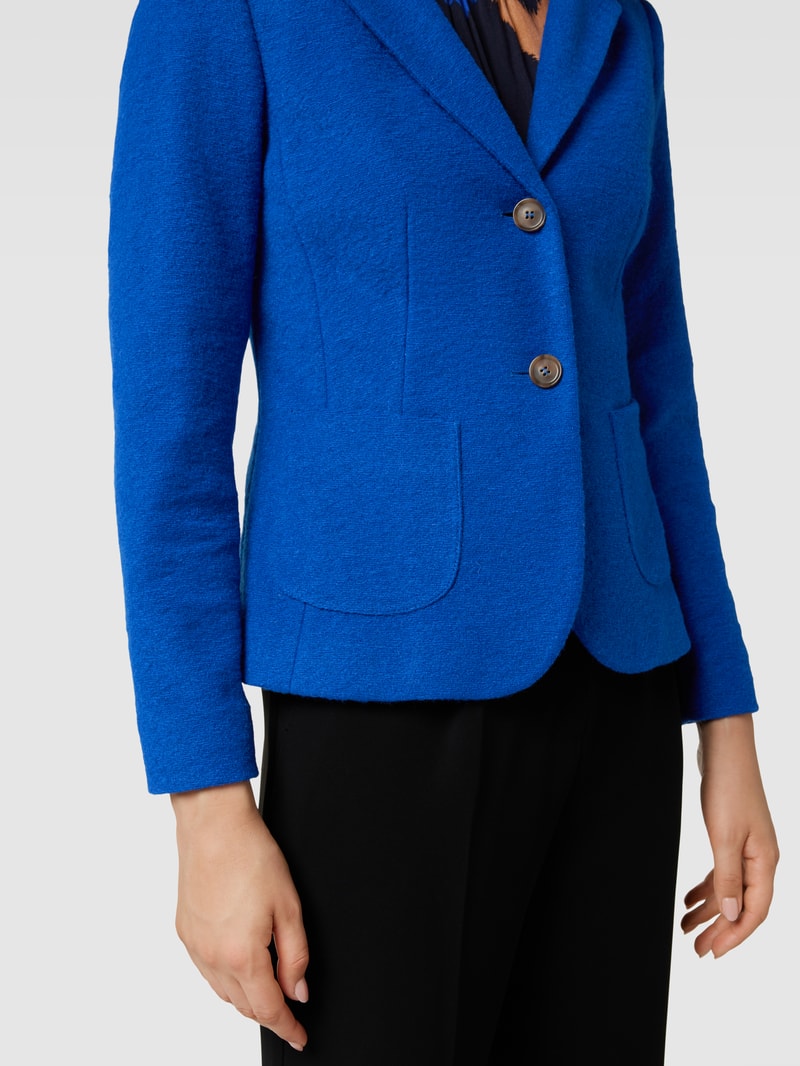 Blazer mit Reverskragen und 2-Knopfleiste in royalblau