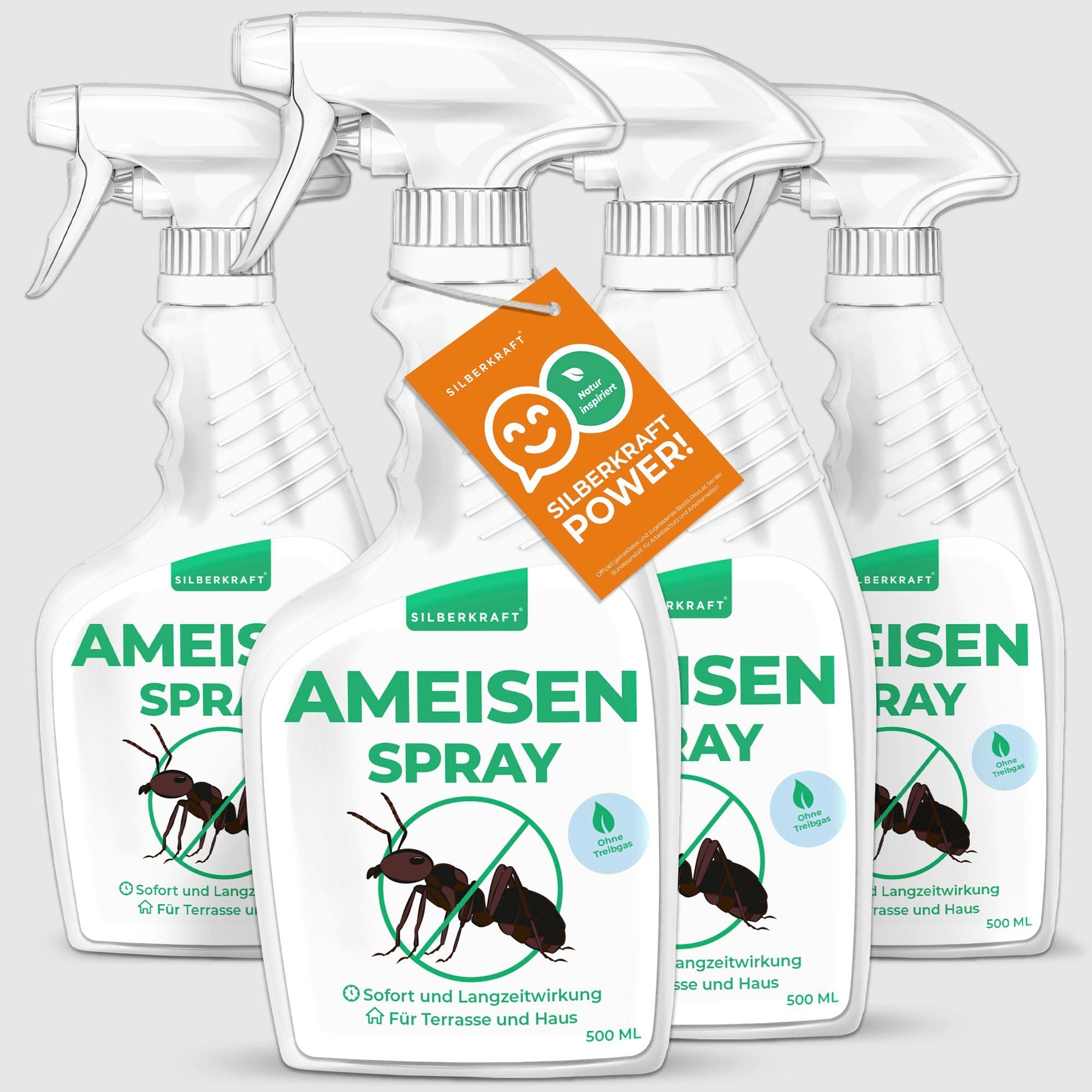 Silberkraft Insektenspray Anti Ameisen Spray - Ameisenspray, 500 ml, 1-St.