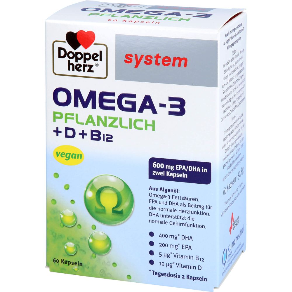 system Omega-3 Pflanzlich + D +B12