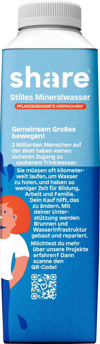 Natürliches Mineralwasser still, 500 ml