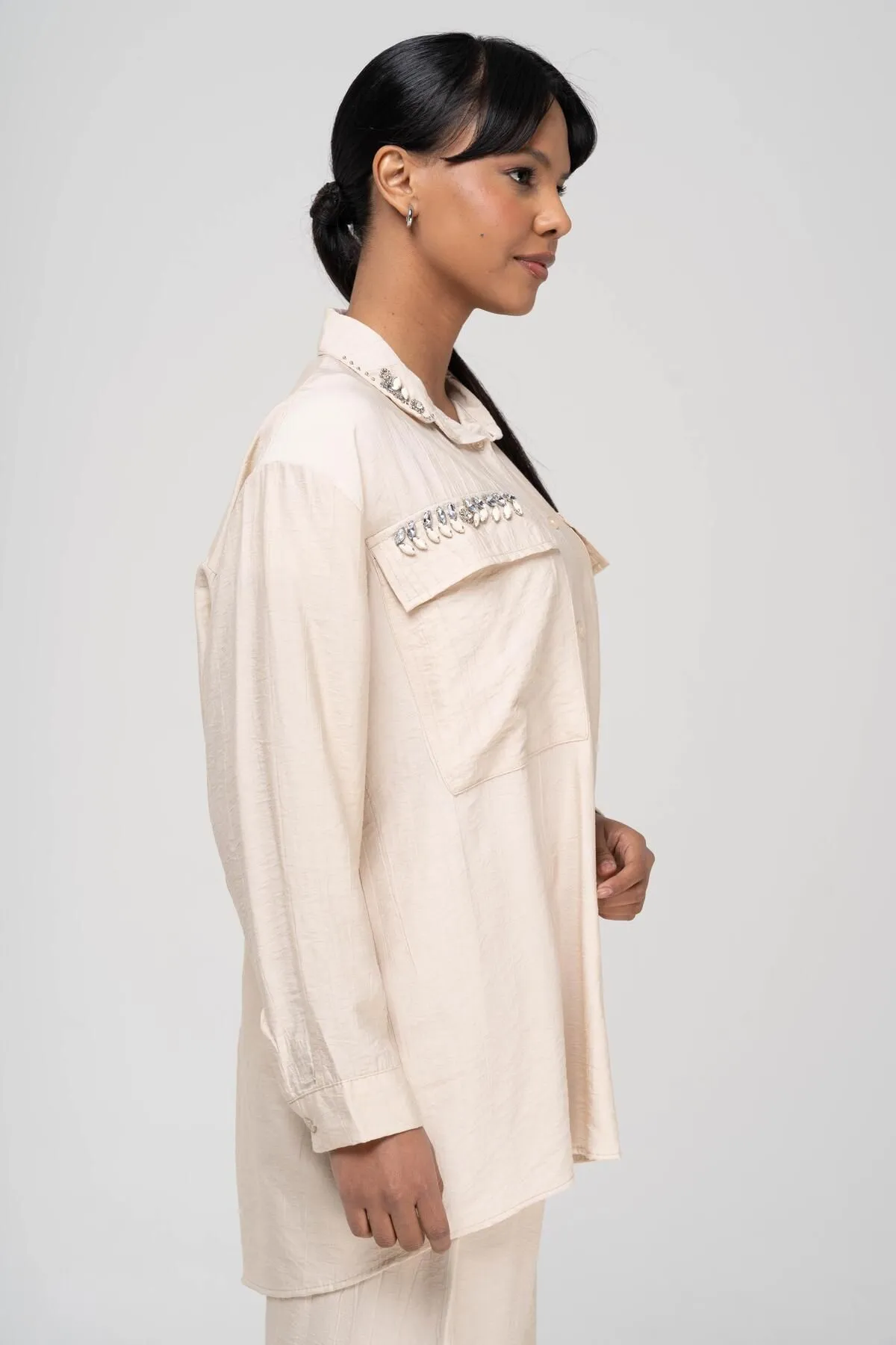 Olcay  Zweiteiler - Beige - Relaxed Fit