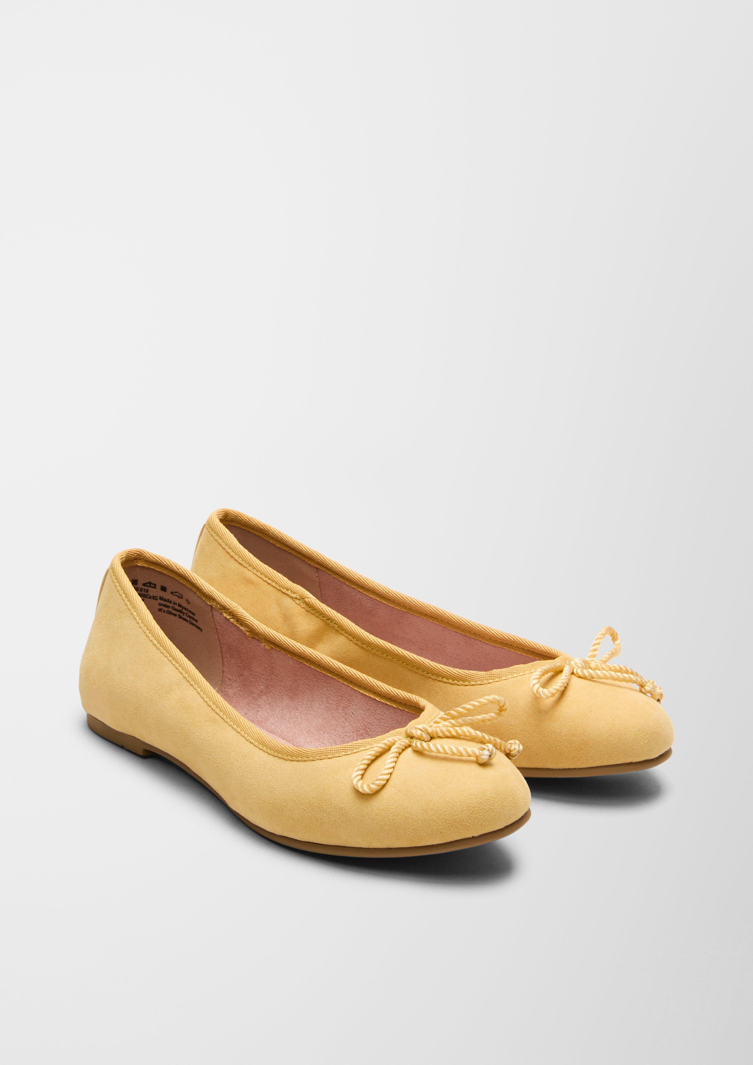 Ballerinas aus Lederimitat  6007387-619