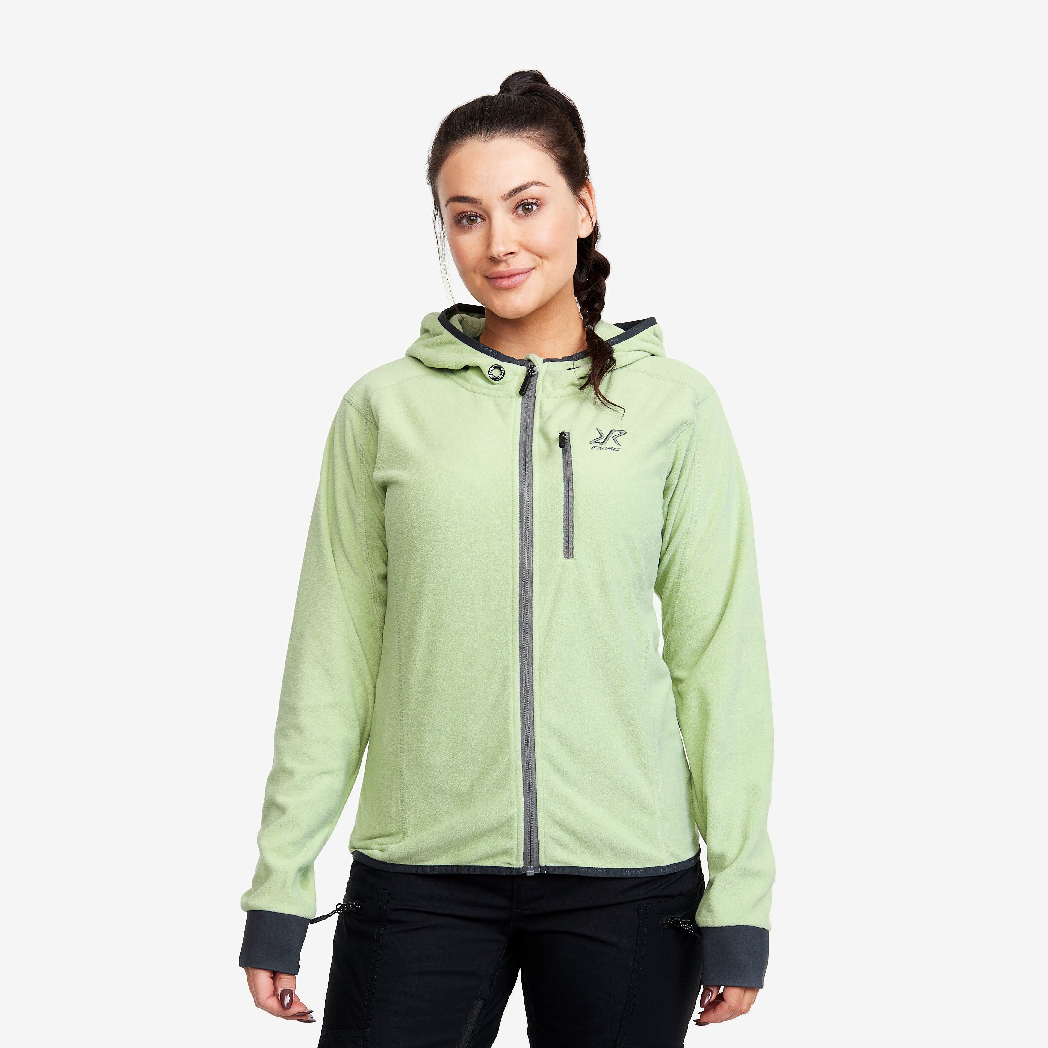 Trekker Hoodie Femme Smoke Green