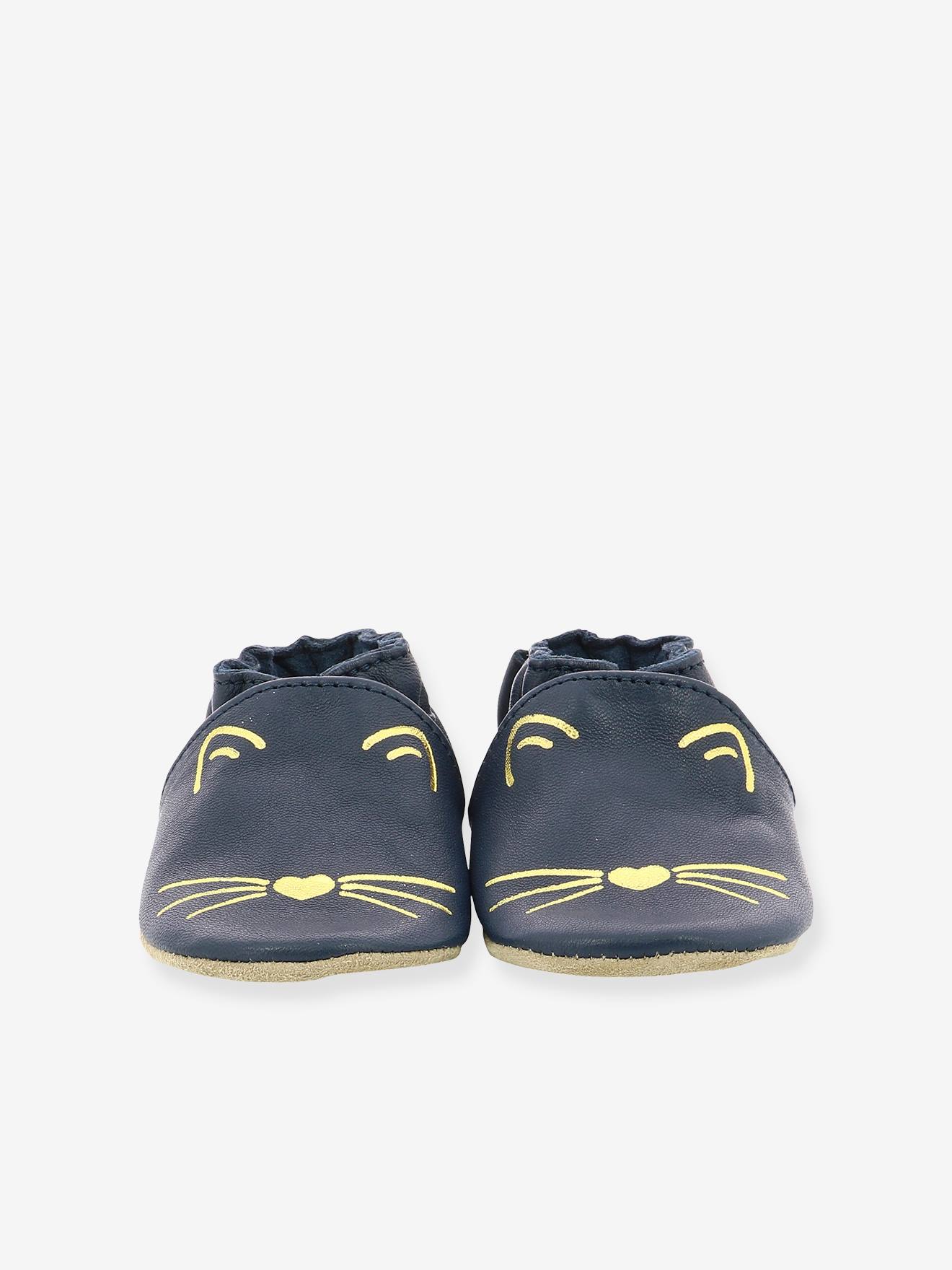 Chaussons Soft Soles Goldy Cat ROBEEZ© rose clair