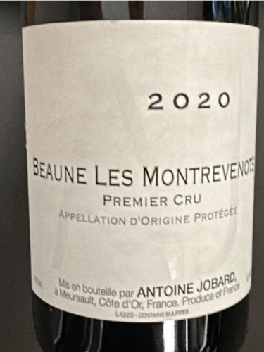Francois et Antoine JobardBeaune Premier Cru 'Les Montrevenots' 2020