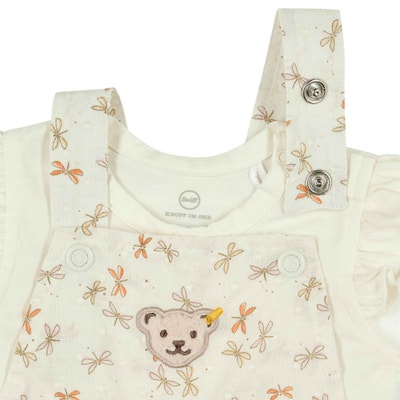 Set Hose + T-Shirt kurzarm, beige für Mädchen