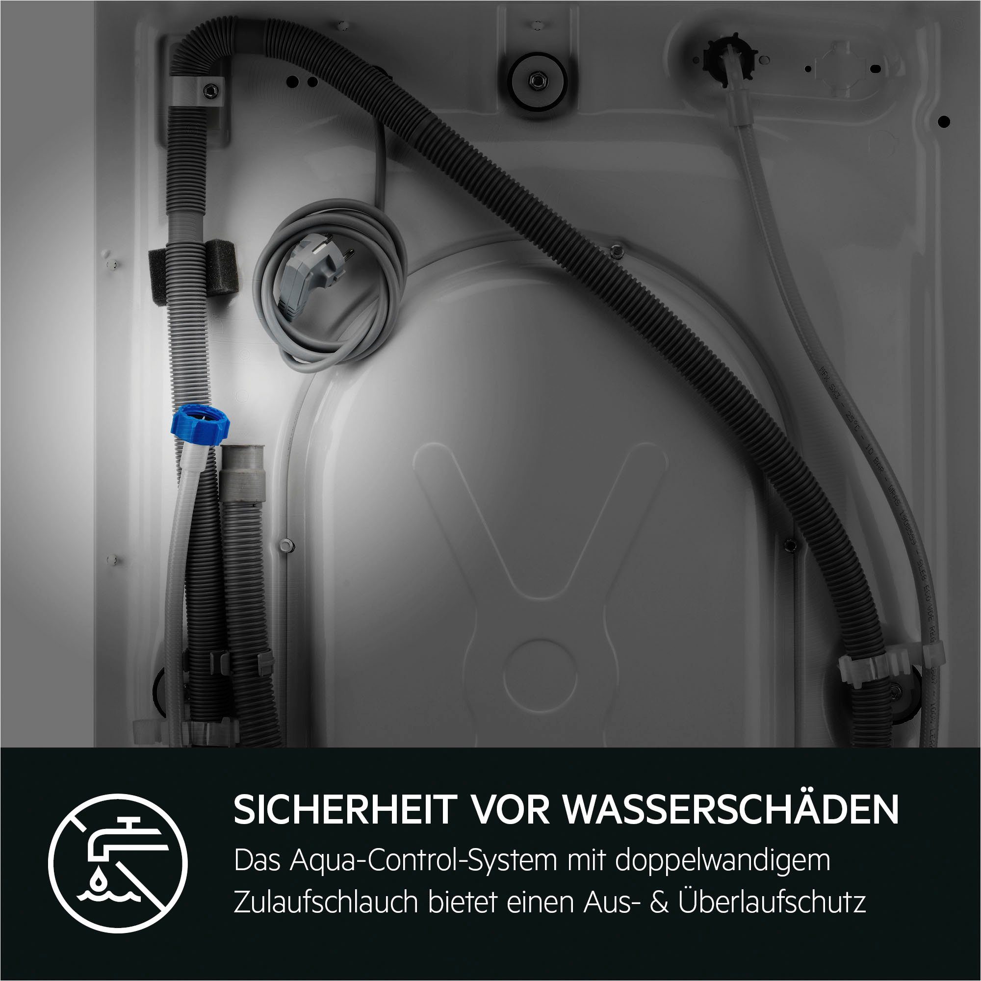 AEG Waschmaschine Serie 6000 mit ProSense-Technologie L6FA48FL, 8 kg, 1400 U/min, Hygiene-/ Anti-Allergie Programm mit Dampf