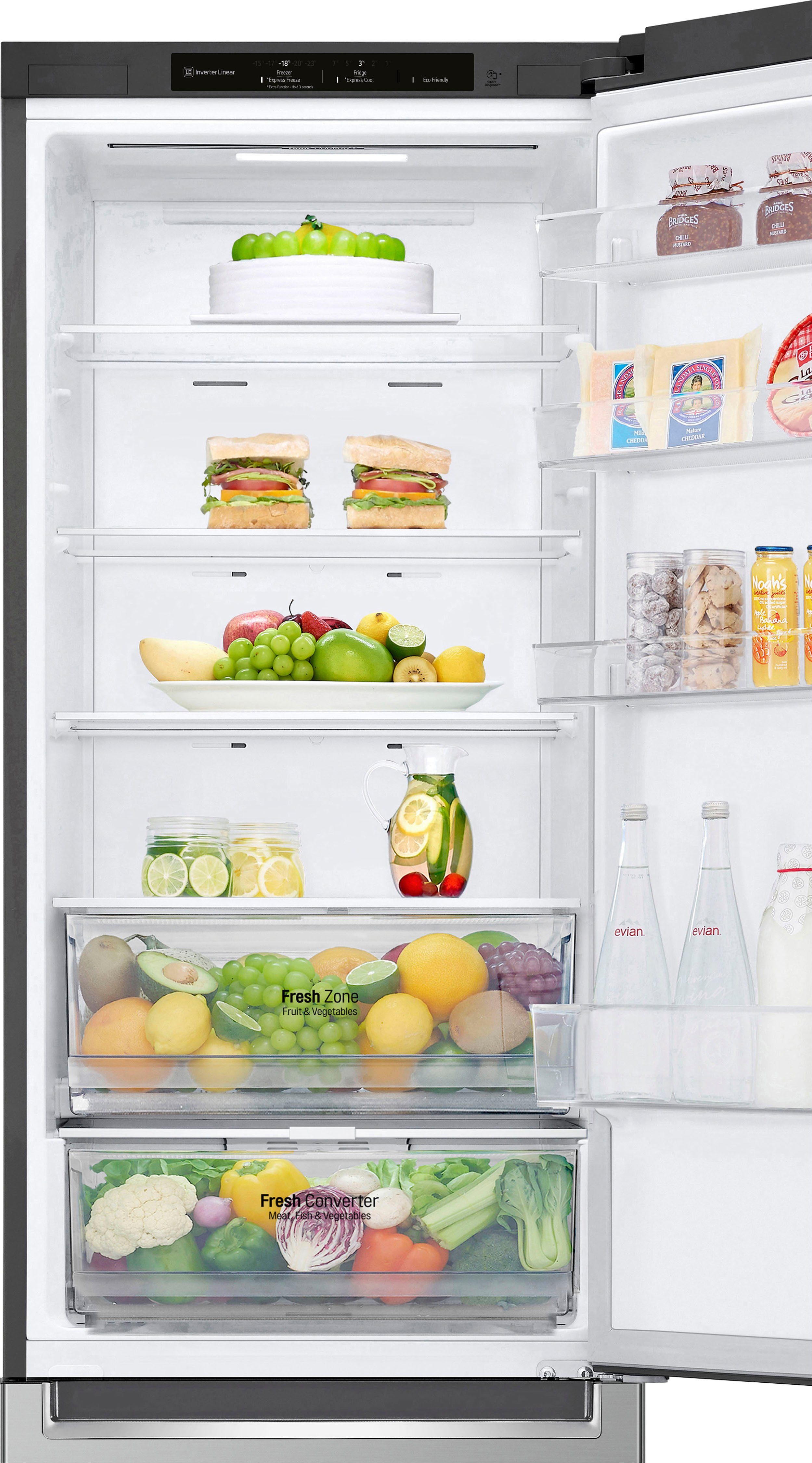 LG Kühl-/Gefrierkombination Serie 5 GBP52PYNBN, 203 cm hoch, 59,5 cm breit