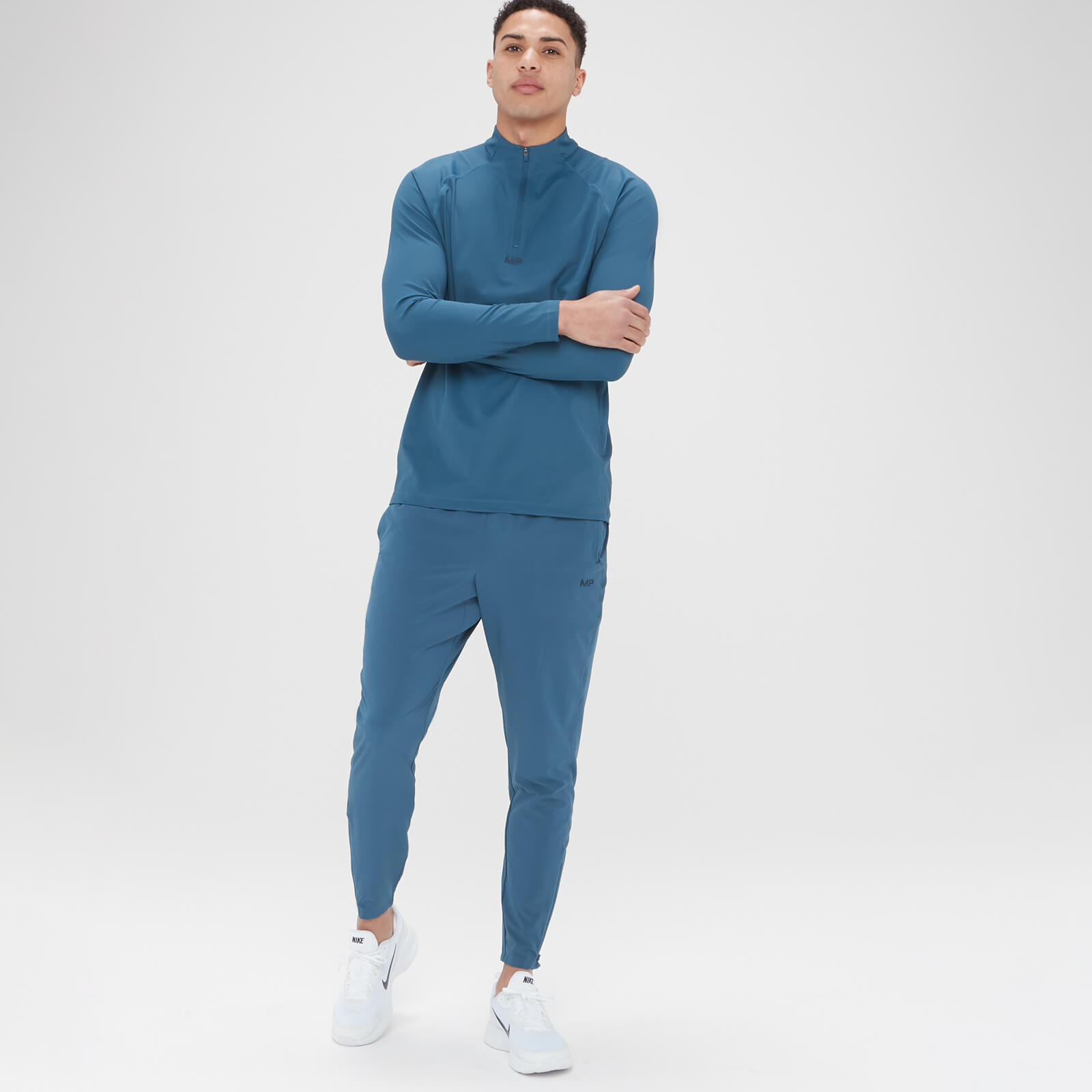 Haut à fermeture éclair ¼ MP Tempo Ultra pour hommes – Ardoise foncé