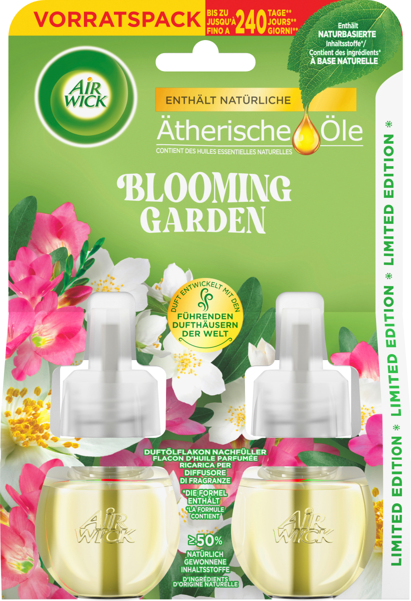 Duftstecker Blooming Garden Nachfüllpack, (2x19 ml), 38 ml