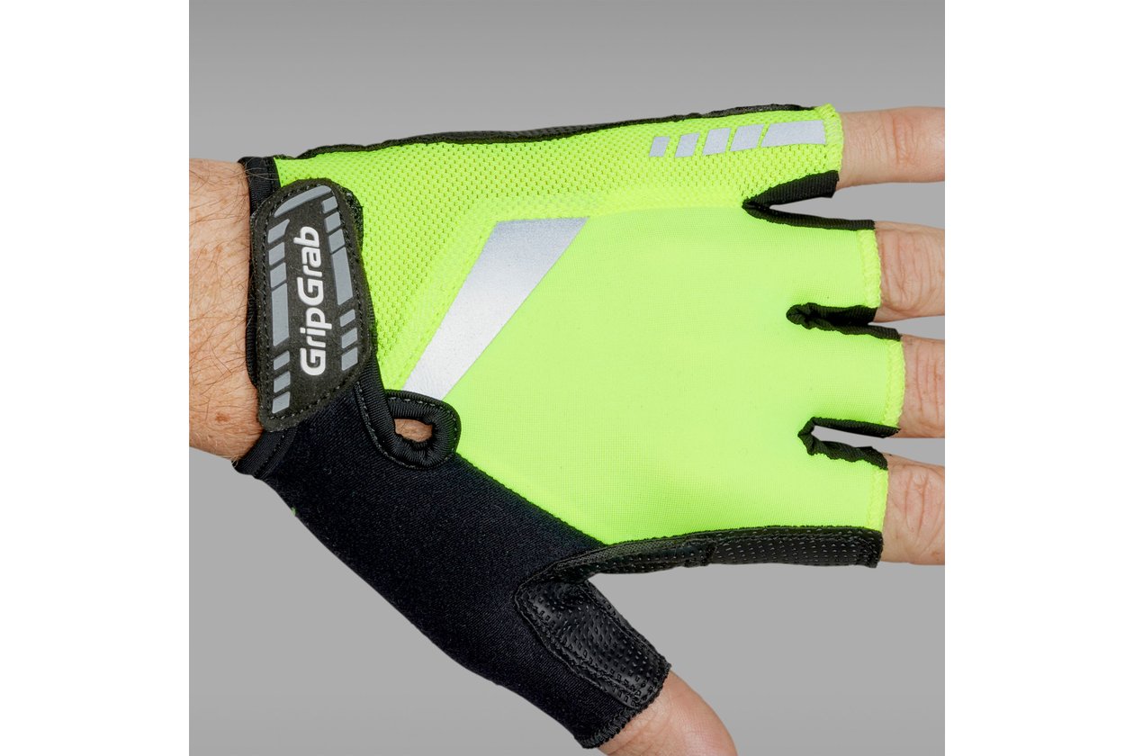 GRIPGRAB ProGel Hi-Vis Padded Kurzfinger Handschuhe - 2023