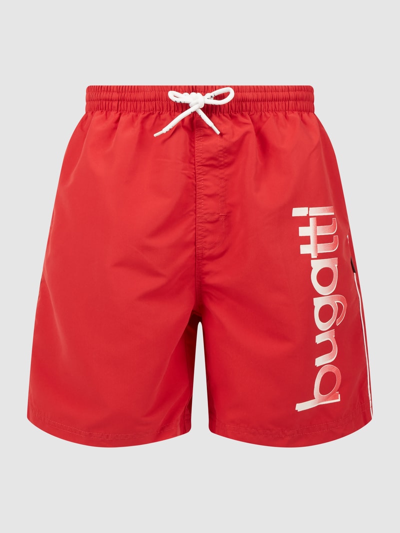 Badehose mit Logo in rot