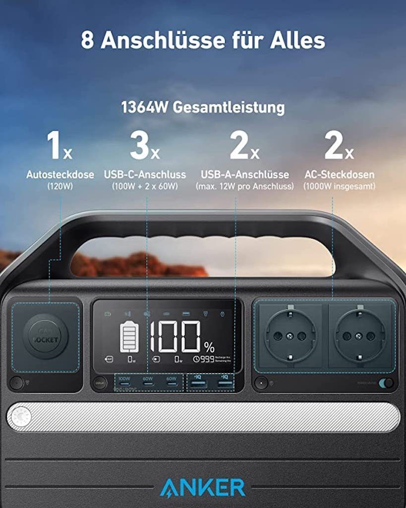 Anker Stromerzeuger 555 Powerstation 1024Wh, (1-tlg)