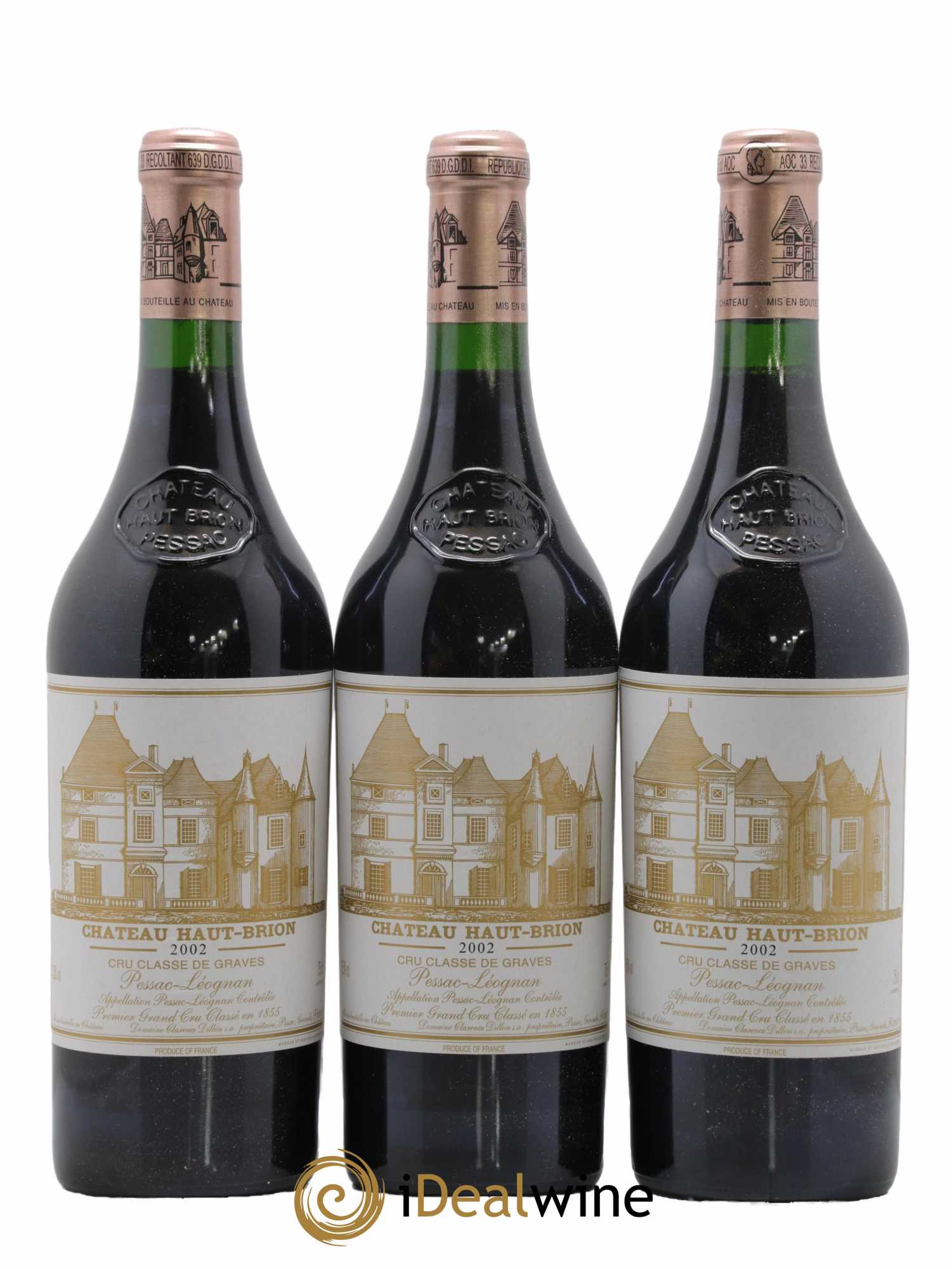 Château Haut Brion 1er Grand Cru Classé  2002 - Lot de 6 Bouteilles