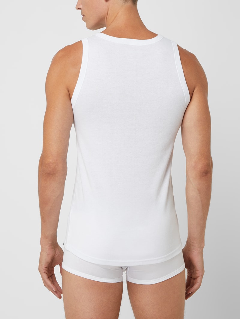Tanktop aus Baumwolle im 2er-Pack in weiß