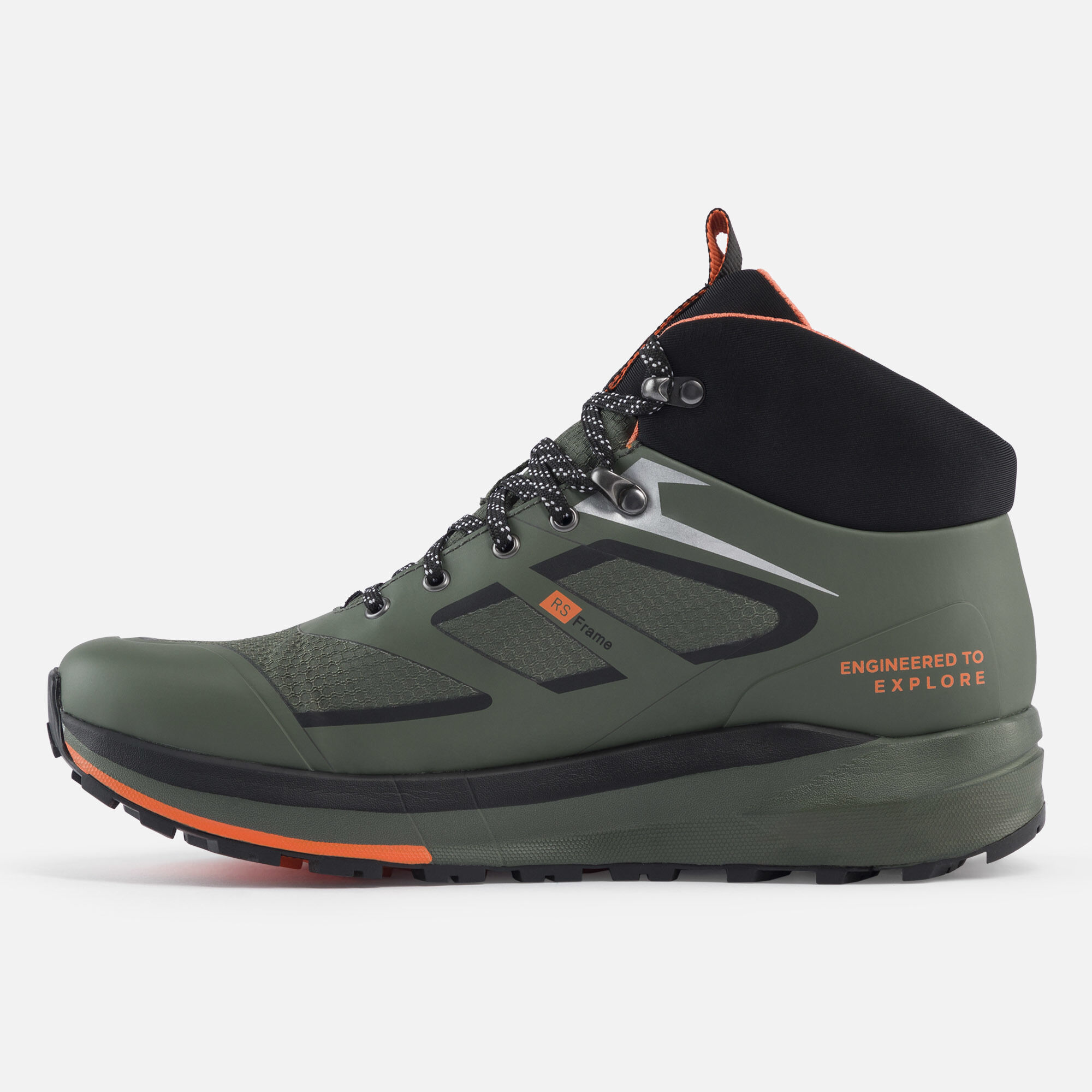 Chaussures de randonnée imperméables kaki homme