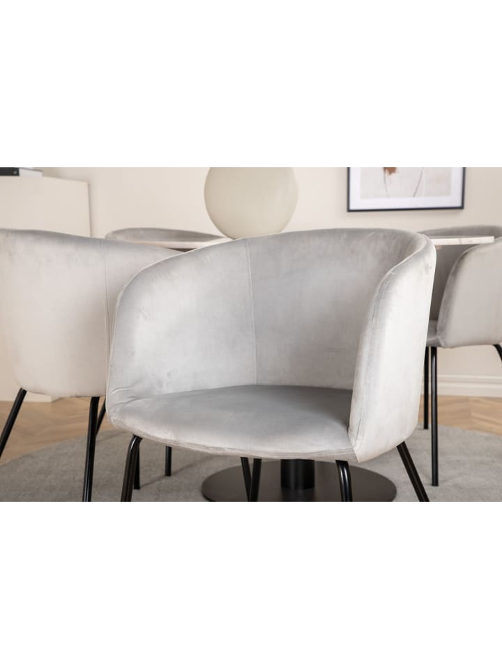 ebuy24 Essgruppe Estelle 105 (5-teilig) Grau 106 x 106 cm günstig kaufen onesize