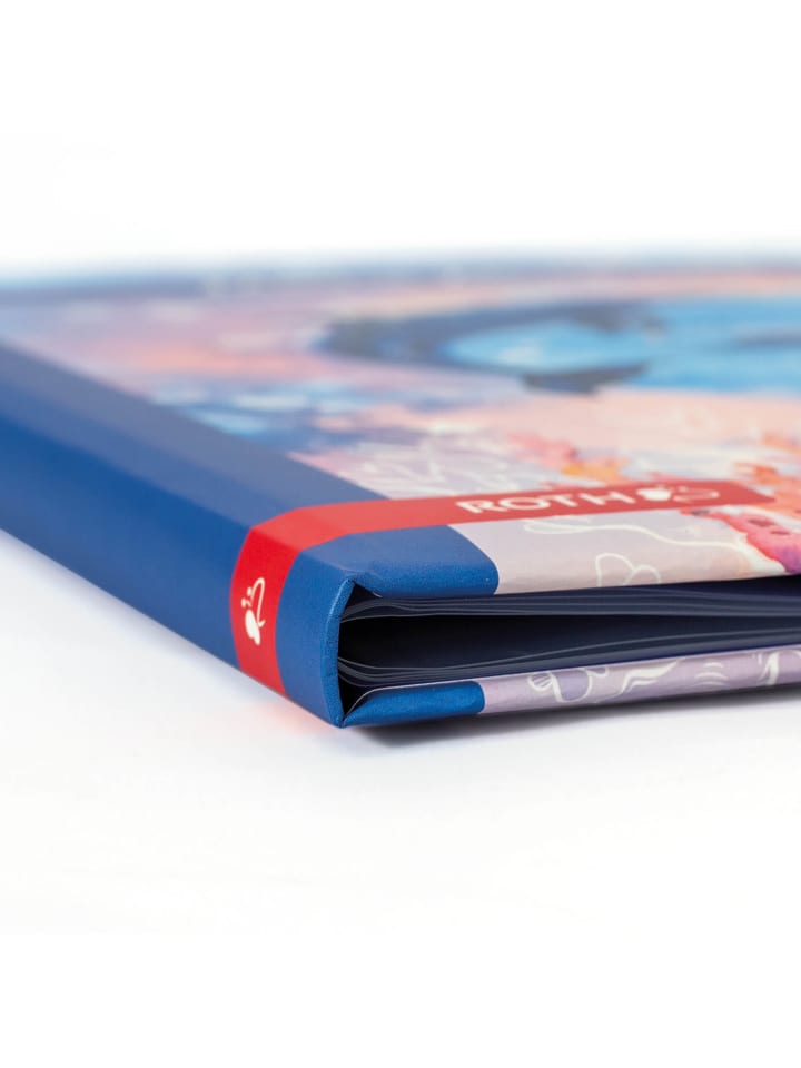ROTH Zeugnismappe Delfine mit Glitzereffekt in Hellblau günstig kaufen onesize