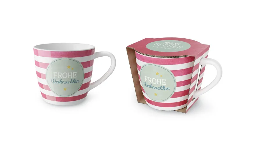 Geschenk für Dich Maxibecher Frohe Weihnachten